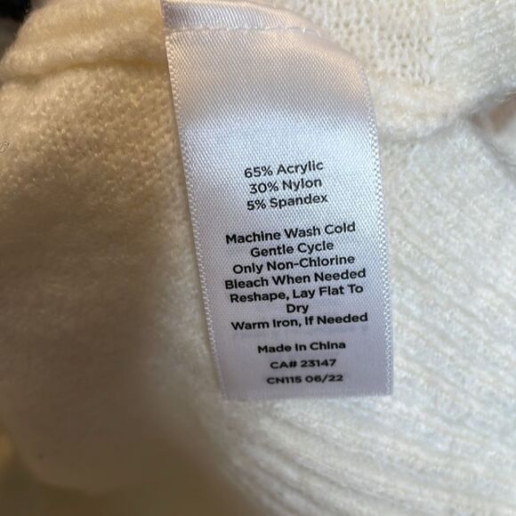 Talbots Cozy Fair Isle Mockneck Sweater XL - Picture 5 of 7